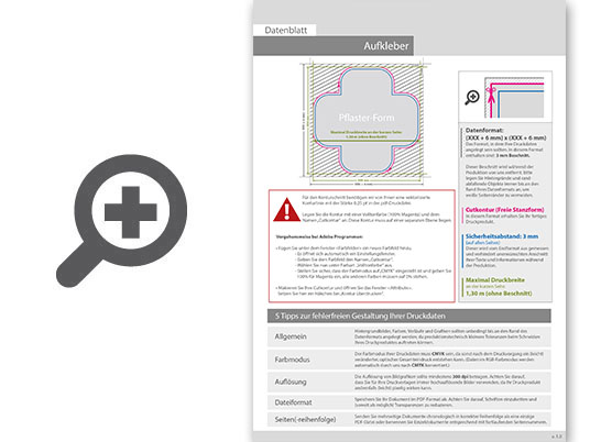 wiederabl__sbare_klebefolie_in_pflaster-form_konturgeschnitten___einseitig_4_0-farbig_bedruckt Product Bild wiederabl__sbare_klebefolie_in_pflaster-form_konturgeschnitten___einseitig_4_0-farbig_bedruckt